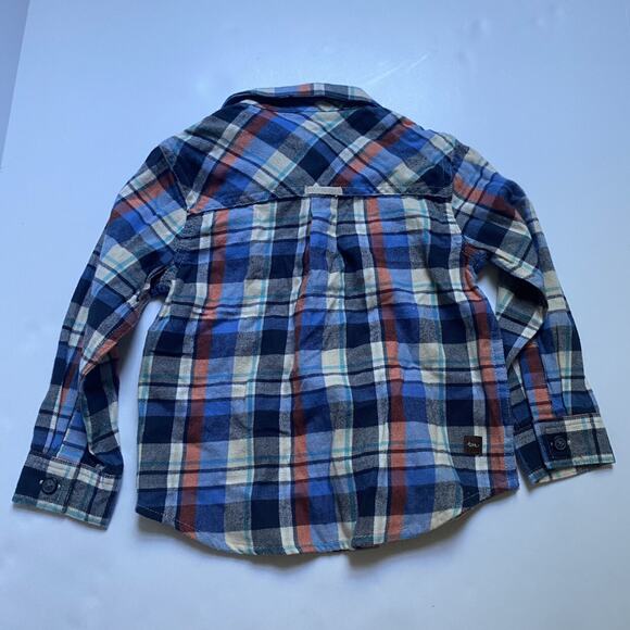 NEW Tea Collection Plaid Flannel Button Down Shirt - Picture 2 of 2